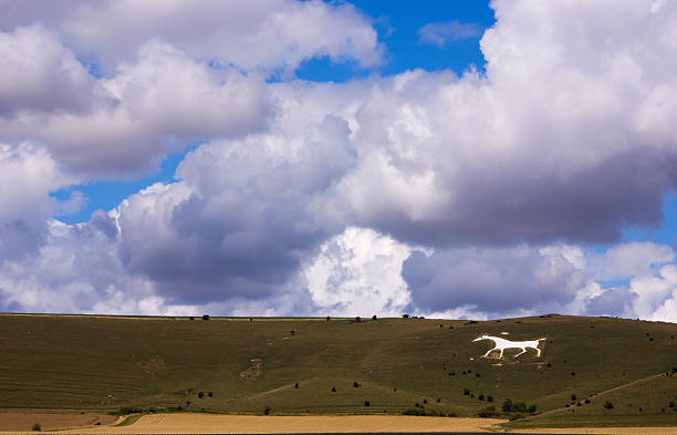 istock White Chalk Horse on the Wiltshire Downs 115640233