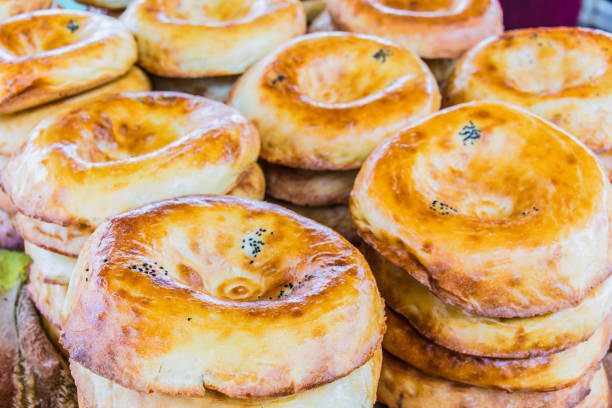 istock Tandir non or lepeshka, tarditional uzbek bread 1156403090