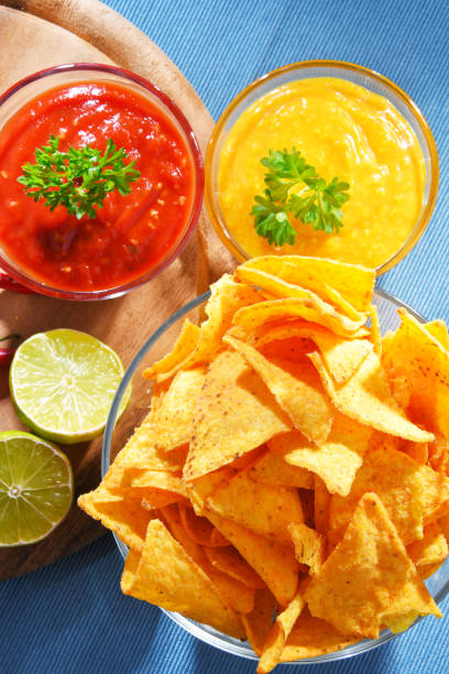 istock Composition with bowl of tortilla chips. 1156404713