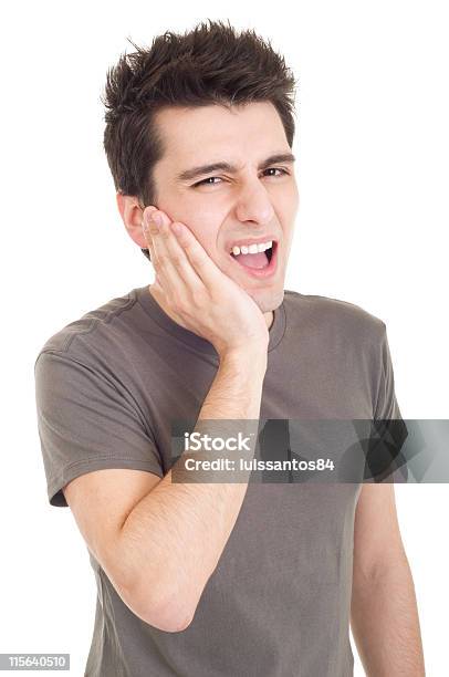 Man With Toothache Stock Photo - Download Image Now - 20-29 Years, Adult, Adults Only