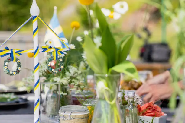 Swedish midsummer food.