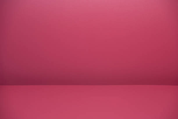 Empty Pink Room stock photo
