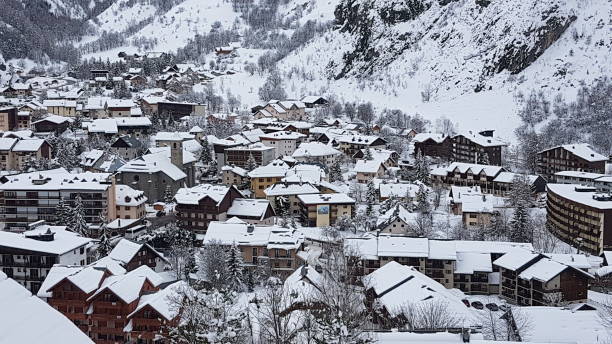 istock Village under the snow 1156417913