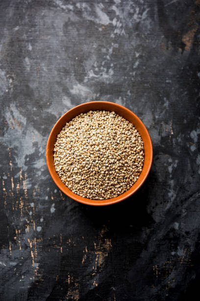 istock Pearl Millet or Bajra seeds also known as sorghum, in a bowl, selective focus 1156422815