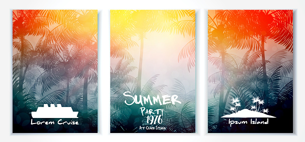 Summer resort poster design