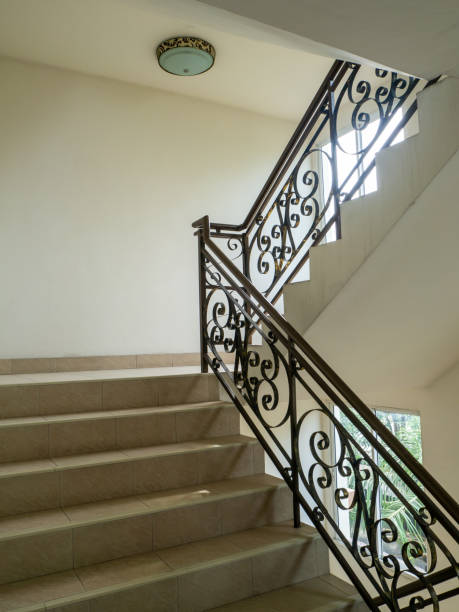istock The Marble staircase with stairs in luxury hall 1156424298
