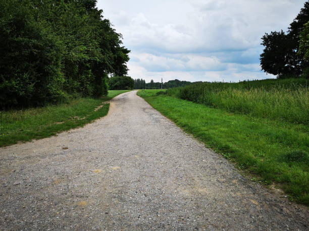 istock small country road in neutral light. 1156425615