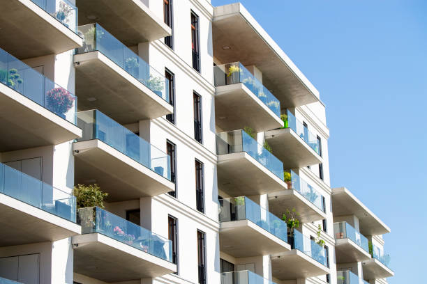 istock Facade of an apartment building 1156425900