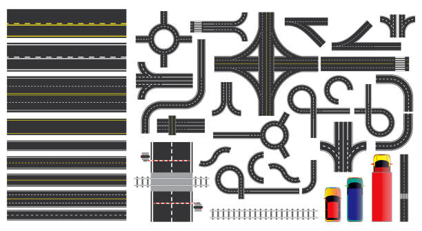 Dashed Line Cole Rd 70+ Dashed Road Lines Stock Illustrations, Royalty-Free Vector Graphics ...