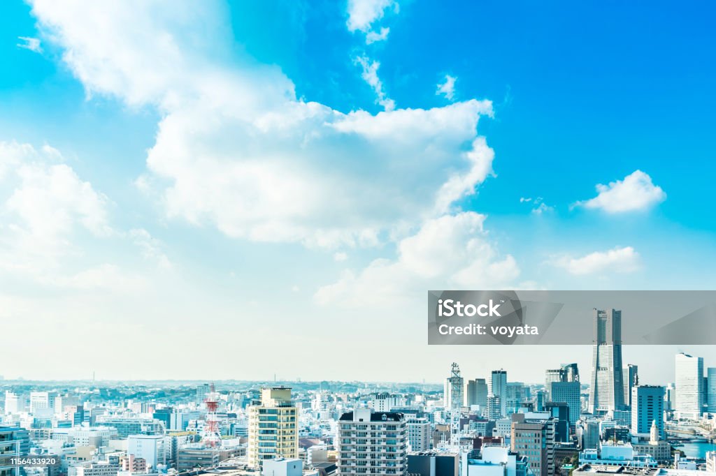 moderne Skyline der Stadt in Yokohama, Japan - Lizenzfrei Yokohama Stock-Foto