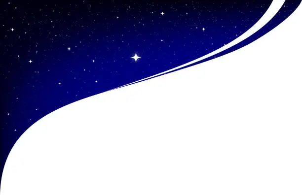 Vector illustration of stars in night sky