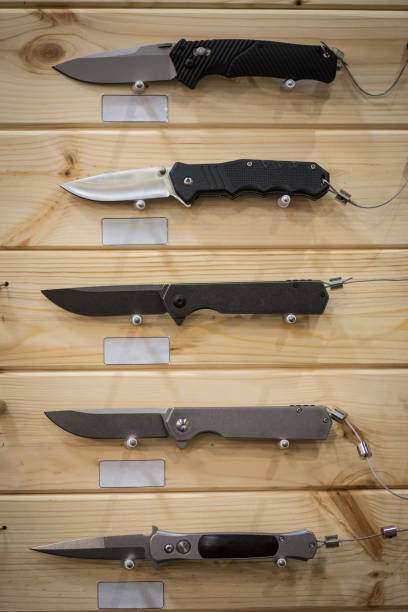 istock Vintage-looking pocket knives 1156445329