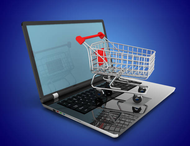 istock laptop and cart 1156446296