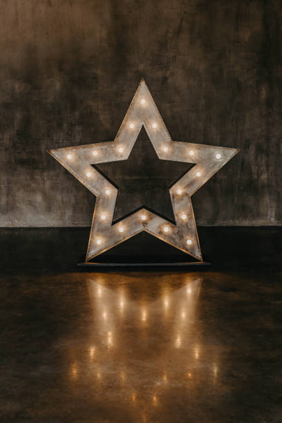 istock Interior in a fashionable loft style with star. 1156449896