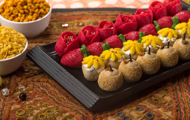 Group of Indian Dryfruits Sweet food