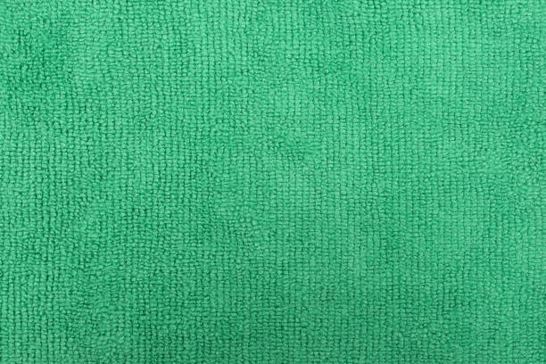 istock Close view of a green microfiber cleaning cloth 1156450277