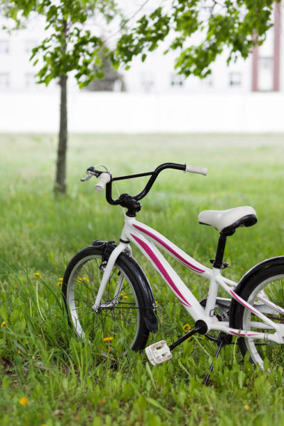 istock Bright children's running bike close up 1156451889