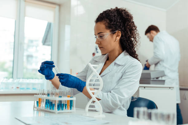 istock Intelligent smart woman focusing on her work 1156456274