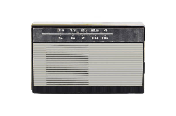 istock Retro radio on white 1156462754