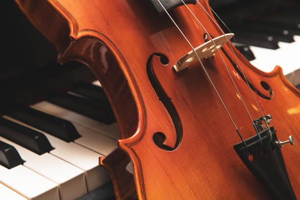 istock Violin and piano. Classical music. 1156462789