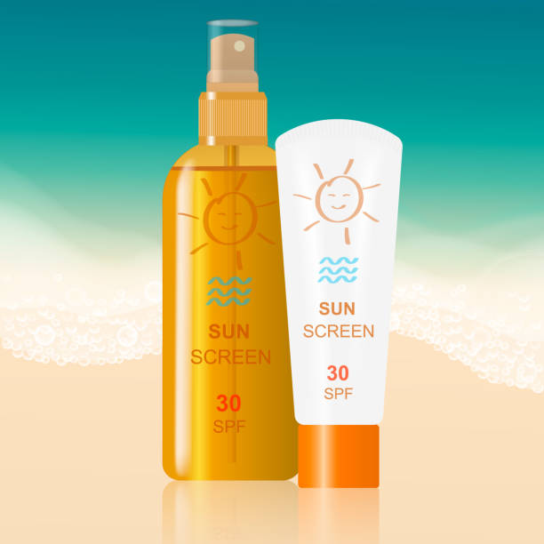 istock Waterproof means of protection against sunburn, cream and lotion. 1156463432