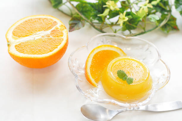 istock orange jelly isolated on white background 1156465454