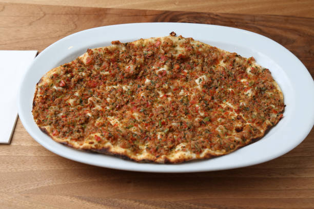 istock Turkish pizza as known as Lahmacun 1156466754