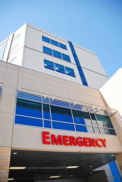 istock Emergency room sign on hospital 115646698