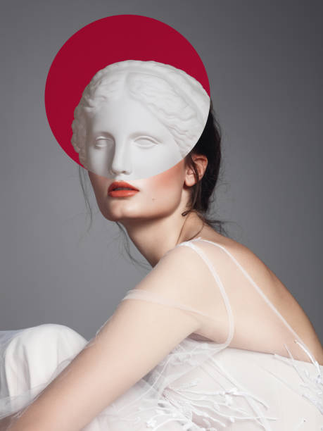 istock Collage with woman and plaster head 1156467474