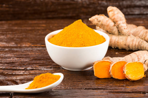 istock Turmeric spice used in alternative medicine - Curcuma longa. 1156467477