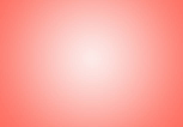 istock Living coral red round gradient background. 1156468016