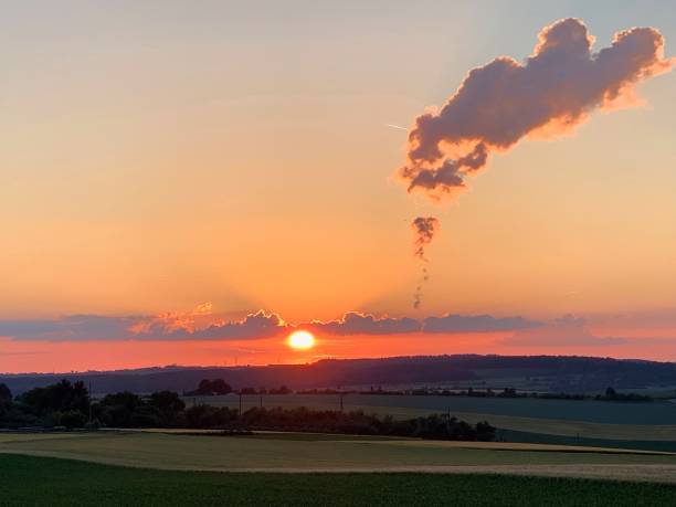 istock Sunset over rural landscape 1156470727