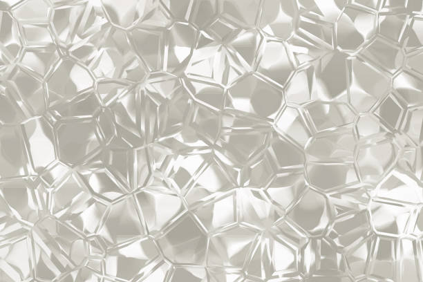 argento bianco diamante cristallo perla grigio vacanza sfondo astratto quartz mineral gemstone texture - frosted glass glass textured crystal foto e immagini stock