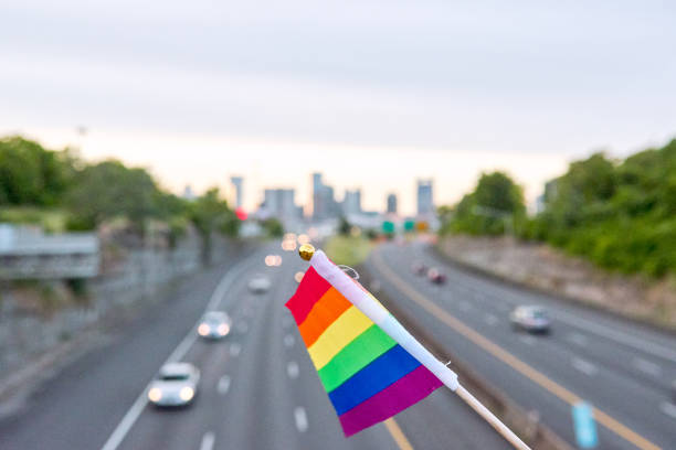 istock LGBTQI Flag in Nashville. 1156472109