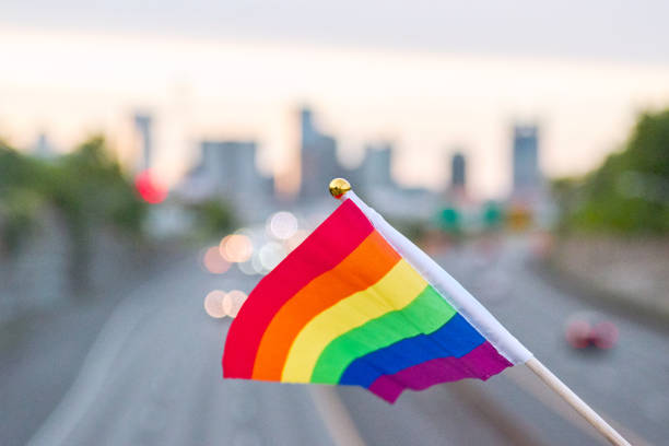 istock LGBTQI Flag in Nashville. 1156472648