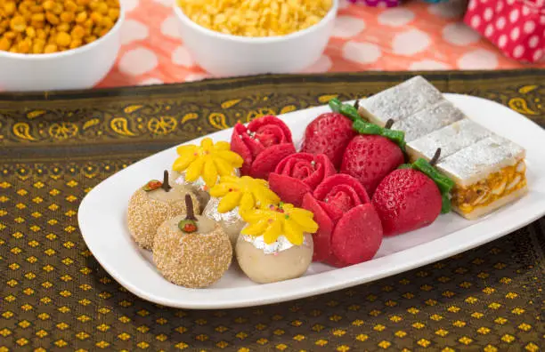 Group of Indian Dryfruits Sweet food