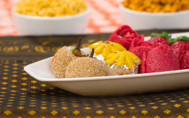 Group of Indian Dryfruits Sweet food