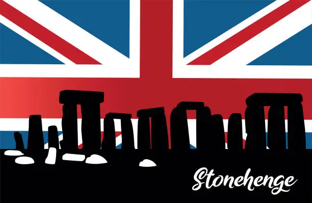 Vector illustration of Stonehenge ın England