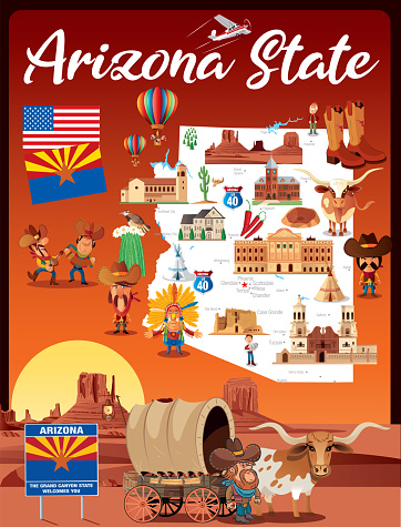 Cartoon map of Arizona State
http://legacy.lib.utexas.edu/maps/us_2001/arizona_ref_2001.jpg