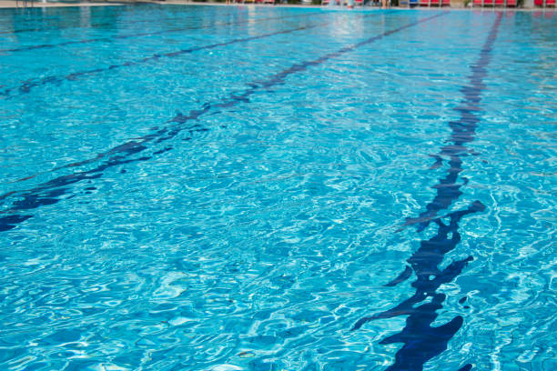 istock Rest and summer. Large swimming pool. 1156476373