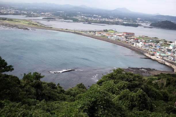 istock shoreline landscaping for Korean island 1156476662