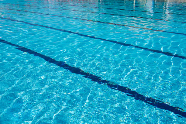 istock Rest and summer. Large swimming pool. 1156477486