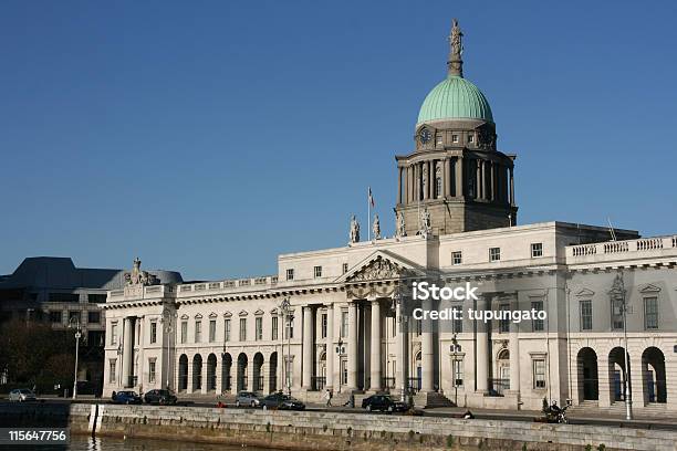 Simbolo Di Dublino - Fotografie stock e altre immagini di Dublino - Irlanda - Dublino - Irlanda, Darsena, Palazzo della dogana di Dublino