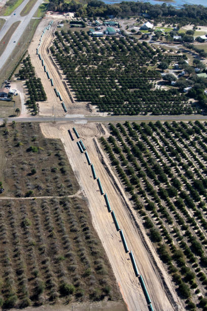 istock Aerial view gas pipeline 1156479252