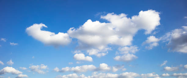 istock White clouds of various shapes in the blue sky 1156479780