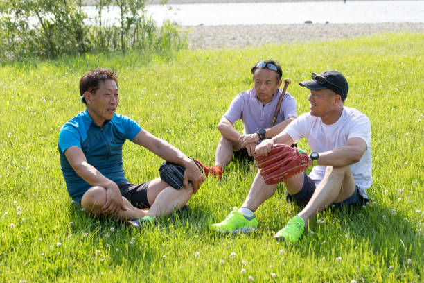 istock Senior man enjoying catch ball 1156479913