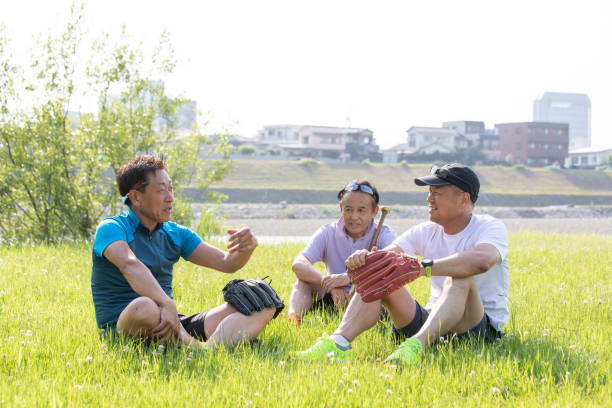 istock Senior man enjoying catch ball 1156481370