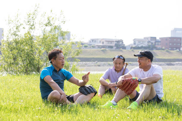 istock Senior man enjoying catch ball 1156482128