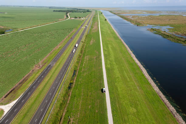 istock Aerial Herbert Hoover Dike Lake Okeechobee 1156484056