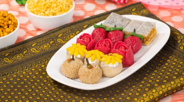 Group of Indian Dryfruits Sweet food